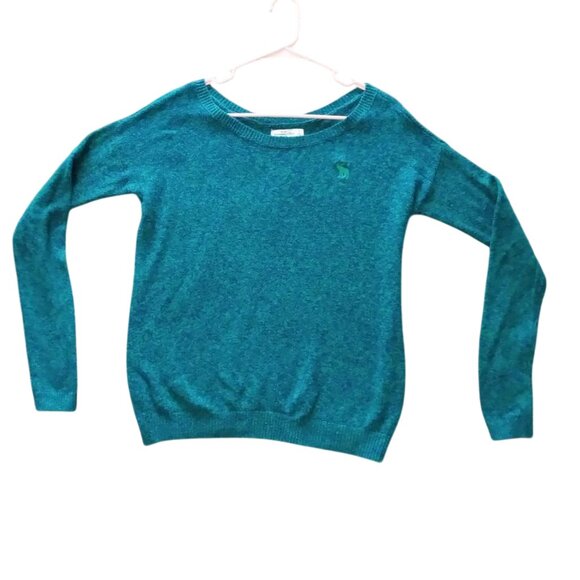 Vintage Abercrombie & Fitch Long Sleeve Crewneck Tee Blue Size Small - Picture 1 of 6